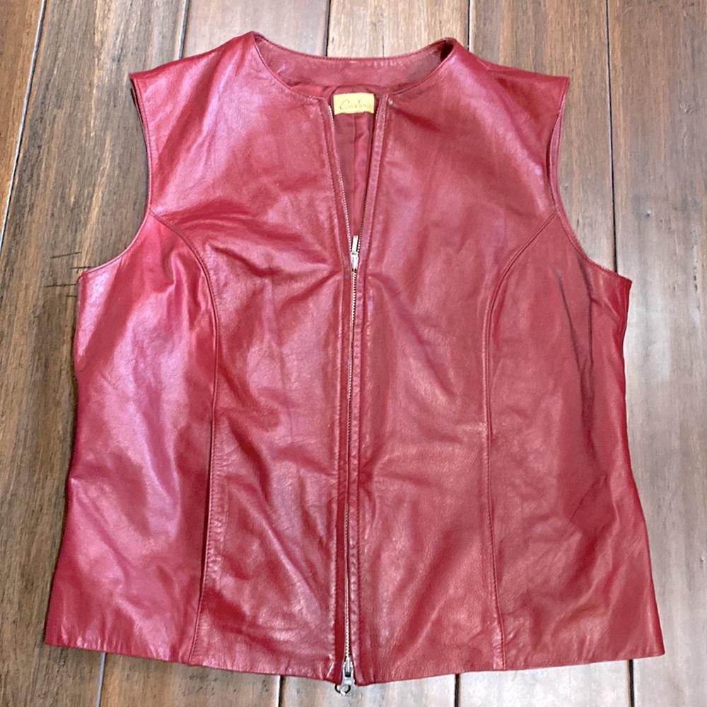 Caslon Red Zippered Vest